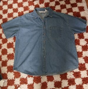 90s Carolina Blues Denim Button Down